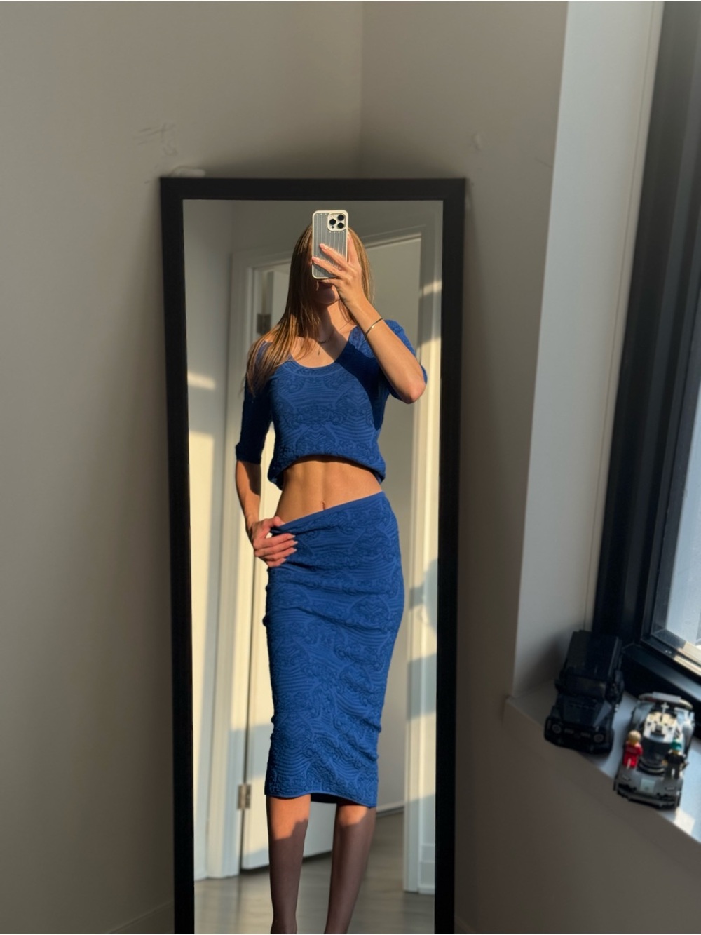 Missoni Set Top and Skirt Blue S-M size - Picture 8 of 8